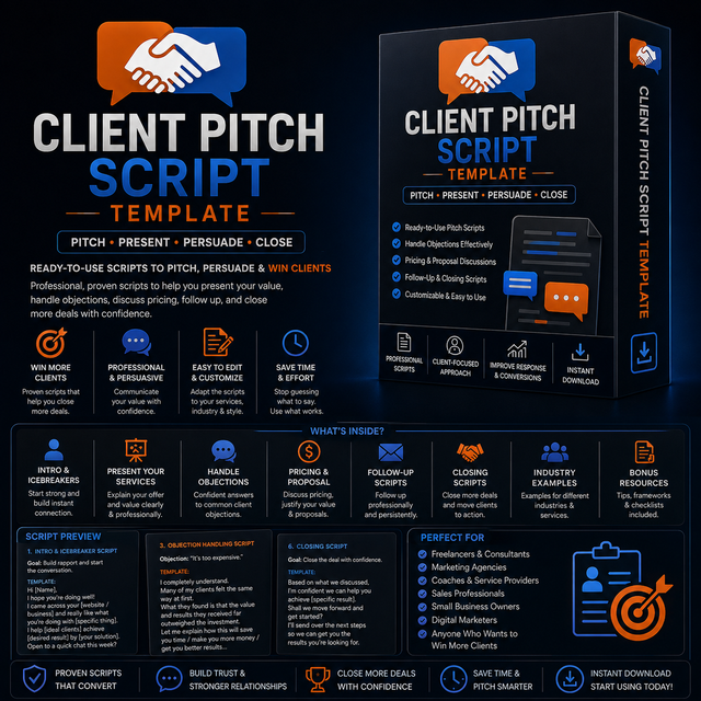 Client Pitching Script Template