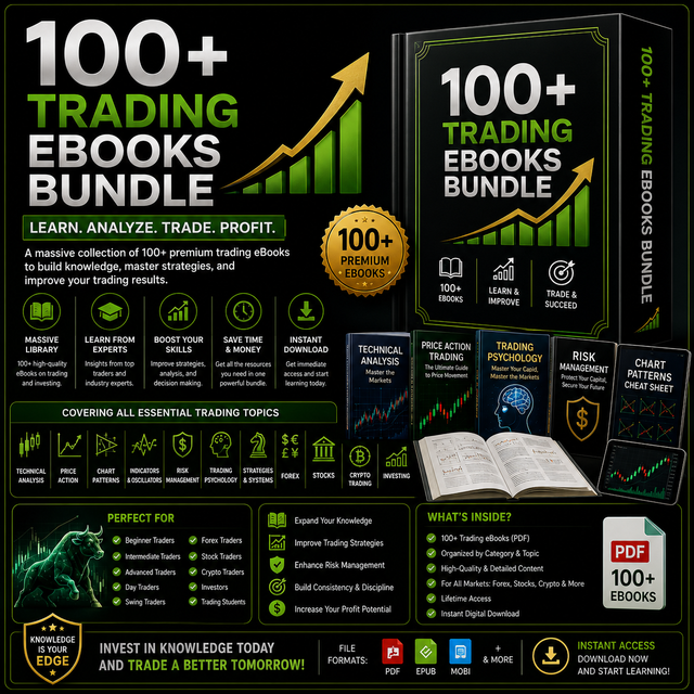 100+ Trading eBooks Bundle 🔥📈