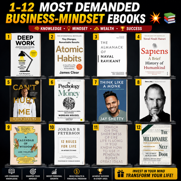 1-12 Most Demanded Business-Mindset eBooks